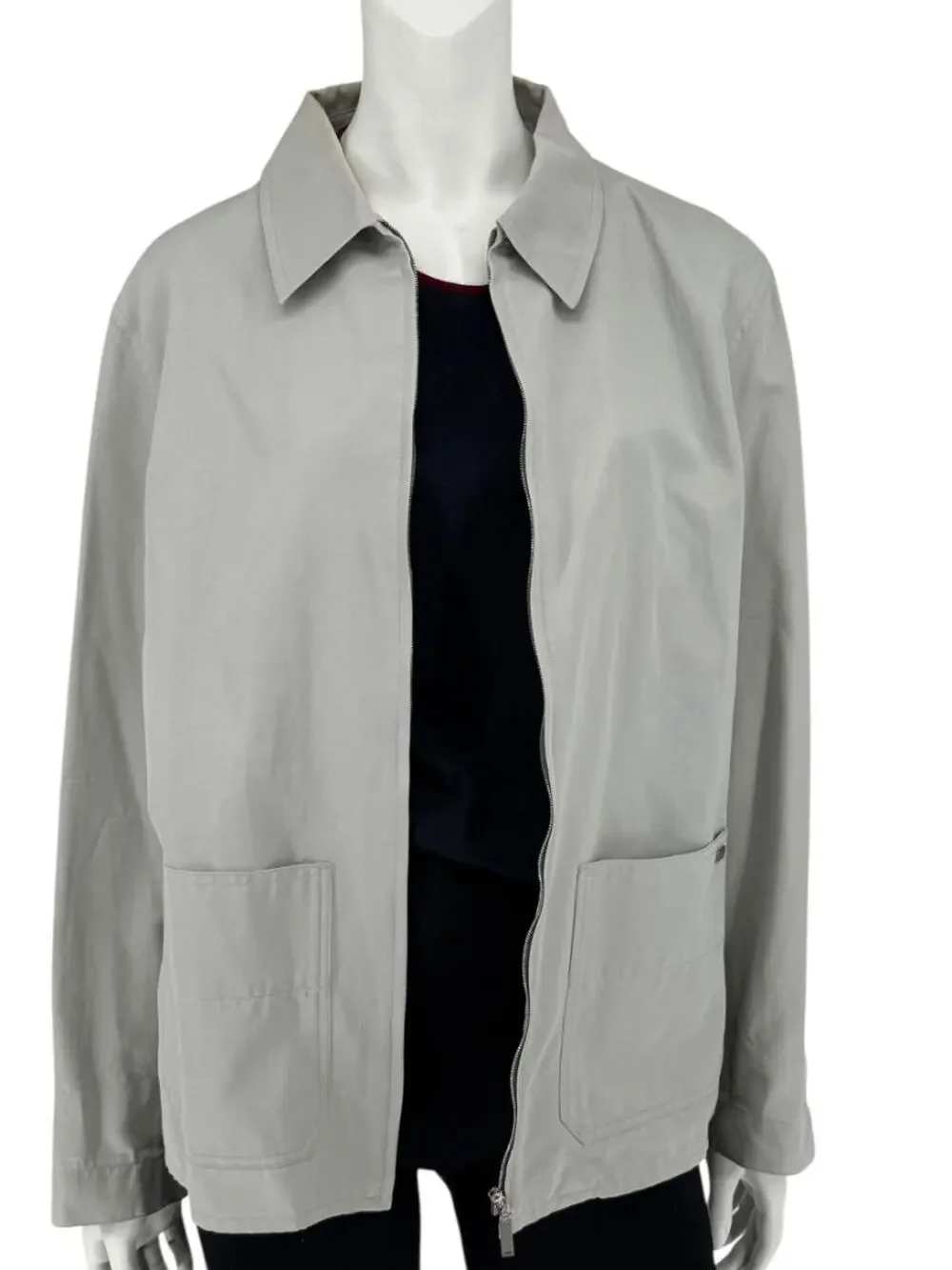 Chanel Identification Pale Grey Zip Jacket – FR 44